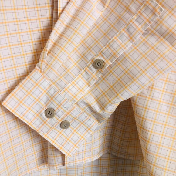ORVIS Open Air Caster Button Up Shirt Sz Large Long-Sleeve Yellow Plaid NWT - Picture 6 of 11